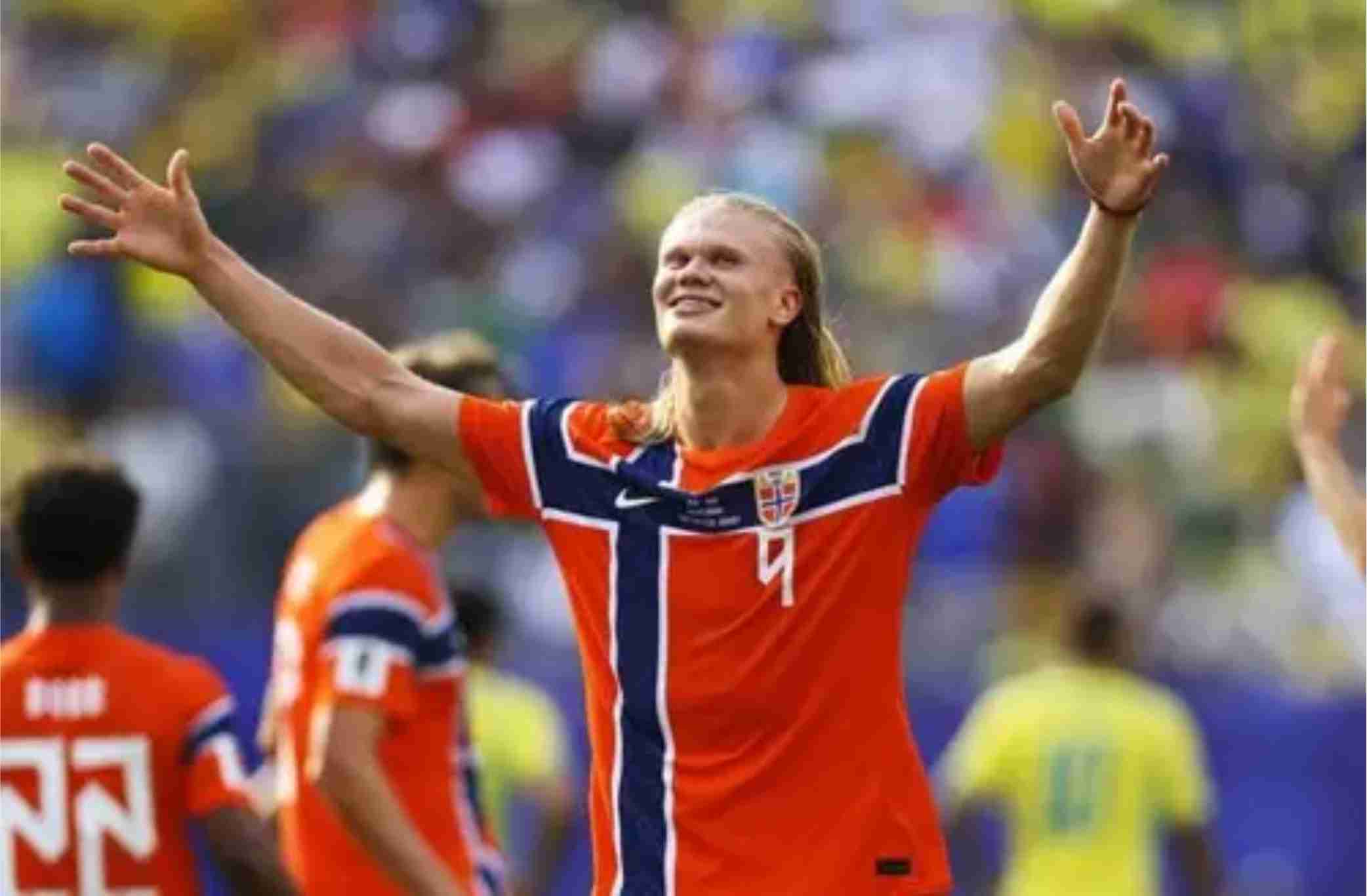 Haaland pode atrair brasileiros para duelo entre Noruega e Inglaterra