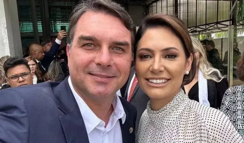 Michelle Bolsonaro aceita pedido de desculpas de Flávio e sinaliza reconciliação antes da convenção do PL