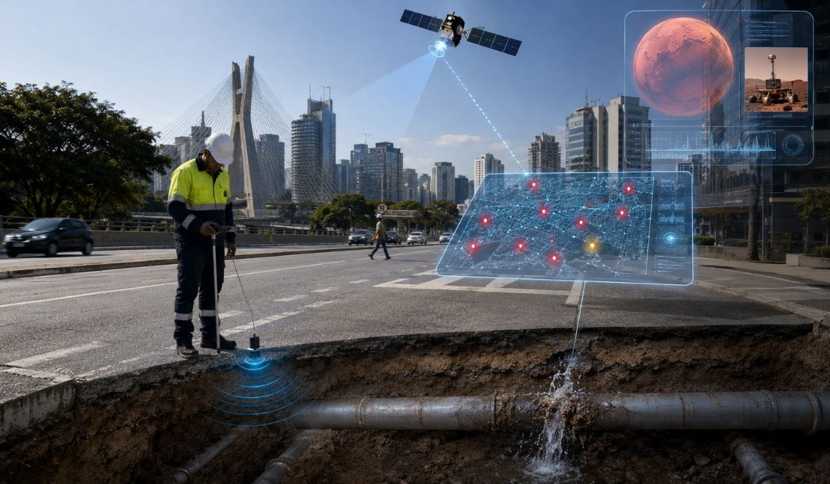 Sabesp usa tecnologia de radar e inteligência artificial para identificar vazamentos