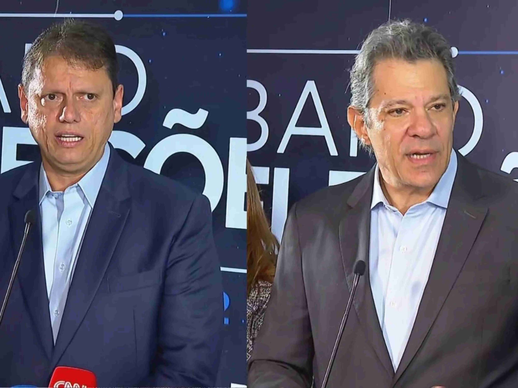 Campanha de Haddad cria contradição entre Tarcísio usando datas diferentes