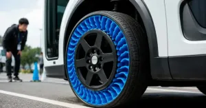 Após 18 anos, pneu sem ar da Bridgestone estreia nas ruas do Japão